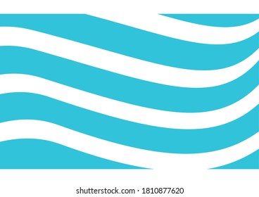 Resumen de fondo de ondas azules y blancas Ilustraciones para plantillas