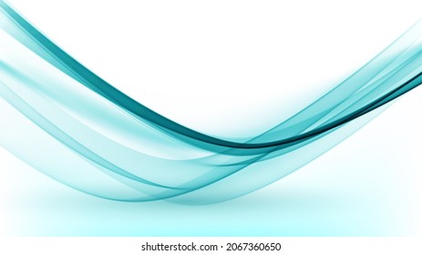 Abstract blue and white wave background Illustrations for templates