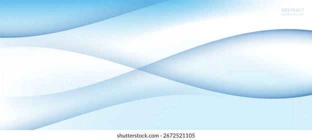 Resumo fundo de onda azul e branca Ilustrações para modelos - ilustração Partners.vetor, cartaz.