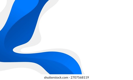 Fondo de onda azul y blanco Abstractas, Fondo de pantalla minimalista moderno, curvas de gradiente suaves. Conveniente para los diseños de la Plantilla, los Anuncios de la venta, las tarjetas de visita, los Sitios web y las páginas