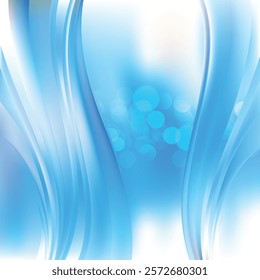 Abstract Blue White Wave Design Background