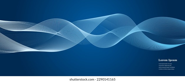 abstract blue white wave, geometric DNA texture background, scientific technology, genetic concept