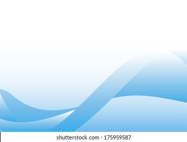Abstract blue and white wavy background