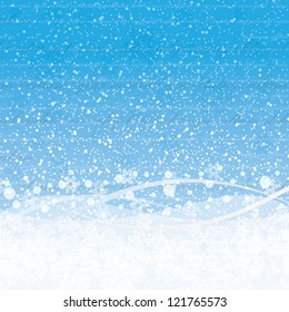 Abstract blue white winter Christmas background