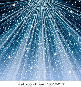 Abstract blue winter Christmas background