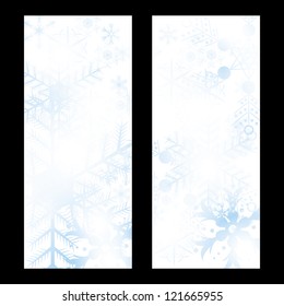Abstract blue winter Christmas background