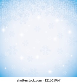 Abstract blue winter Christmas background