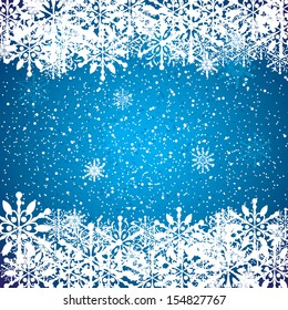 Abstract blue winter Christmas background  