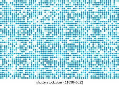 Abstract blue winter mosaic - vector cold circles background
