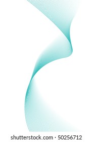 Fondo abstracto de onda de hilo azul