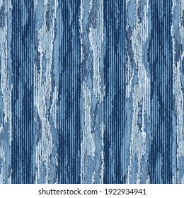 Abstract Blue Wood Grain Textured Striped Pattern