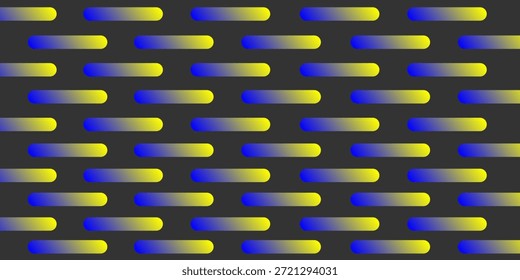 Fondo Abstractas de líneas 3D azules y amarillas. Vector