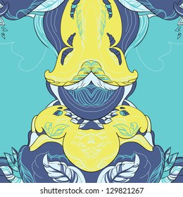 abstract blue and yellow background