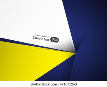 Abstract blue and Yellow background