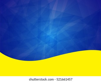 Abstract Blue and Yellow Background