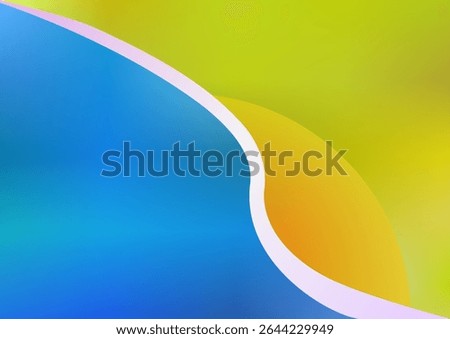 Abstract blue and yellow background about summer