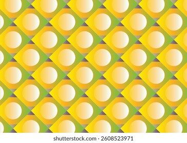 Abstract blue and yellow background for design with square elements