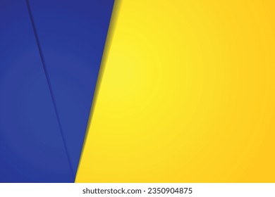 Abstract blue and yellow background modern hipster futuristic graphic.