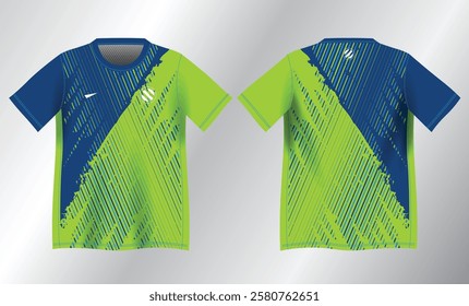 abstract blue yellow background pattern for sport jersey design mockup