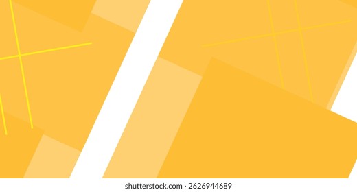Abstract blue yellow banner geometric shapes background. Vector abstract graphic design banner pattern presentation background web template.