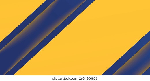 Abstract blue yellow banner geometric shapes background. Vector abstract graphic design banner pattern presentation background web template.
