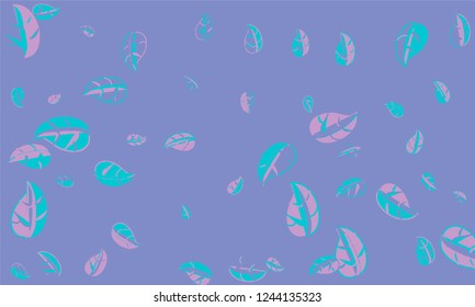 Abstract blue and yellow colorful Leaves background pattern - Illustration , Textile, Plant, Leaf, Wallpaper, white background, Painted Image, Springtime, Season, Leaf, wallpaper