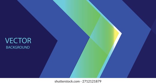 Abstrakte blaue und gelbe Kreuzung Rechteck Formen Hintergrund. . Futuristisches Technologiekonzept. weißes Muster für Banner, Tapete, Cover, Vektorgrafik.