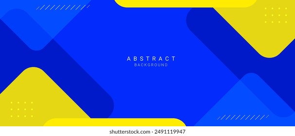 abstracto azul amarillo elemento diseño fondo Vector diseño