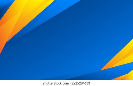 Abstract blue and yellow geometric background. Vector illustration