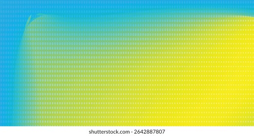 Abstract blue and yellow gradient background. Vector illustration. Beautifully wavy