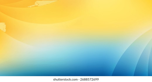 Fondo degradado azul y amarillo Abstractas, diseño moderno y creativo de moda en Ilustración vectorial