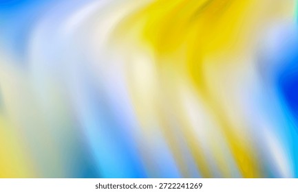 Abstract Blue And Yellow Gradient Background With Soft Blur For Creative Projects