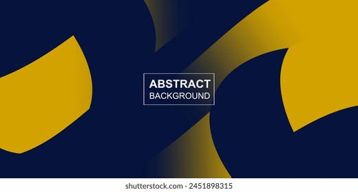 Abstract blue yellow gradient concept banner template background design