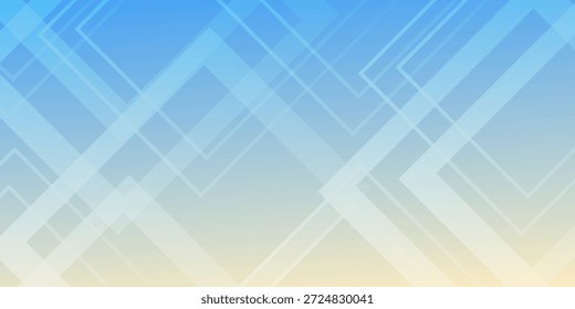 Abstract Blue to Yellow Gradient With Geometric Rectangles Background for Tech and Design abstrac bacground illustration