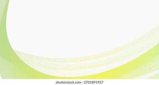 Abstractas líneas de degradado azul y amarillo sobre fondo blanco. Líneas creativas. Diseño moderno. 