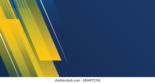 Abstract blue yellow gradient vector geometric background