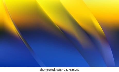 Abstract Blue and Yellow Graphic Background