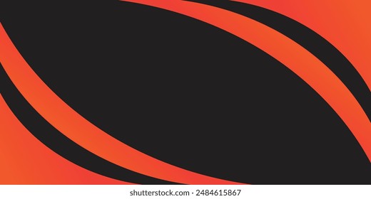 Abstractas azul, amarillo, rojo, negro y verde degradado línea dinámica curva simple diseño liso moderno premium elegante fondo Vector ilustración de esquina.