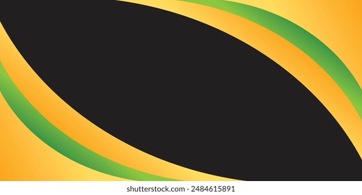 Abstract blue, yellow, red, black and green gradient line dynamic simple curve smooth design modern premium elegant background vector corner  illustration.