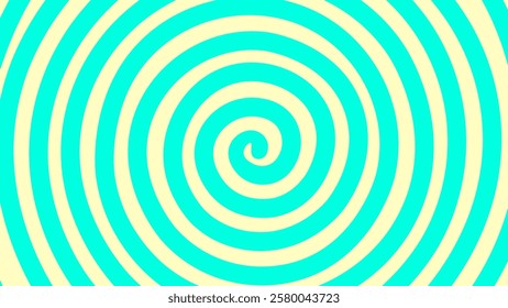 Abstract blue and yellow spiral background