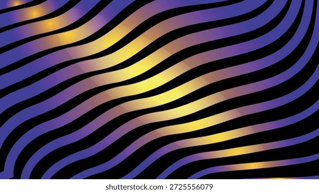 Abstract blue and yellow striped background. A great background for social media pages, posters, presentations, outdoor advertising, and other projects. Vector.