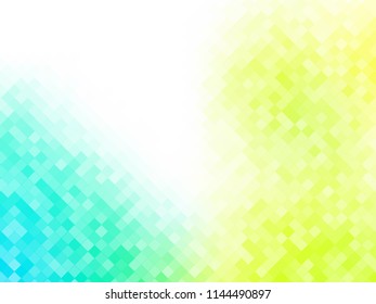 abstract blue yellow tiled background