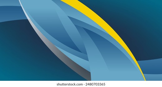 fondo abstracto de la Plantilla del Fondo de pantalla de las ondas azules y amarillas.