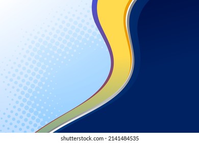 Abstrakter, blauer und gelber Hintergrund	