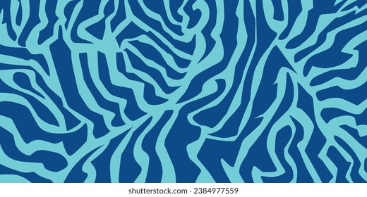 abstract blue zebra pattern textured stripes shapes background