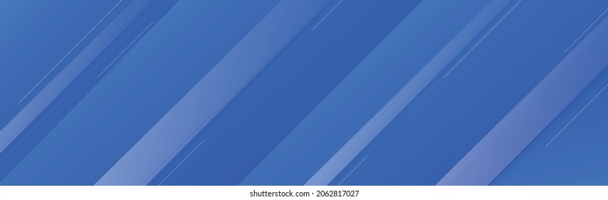 Abstract blue-blue background with lines. Technology panoramic web template - Vector illustration