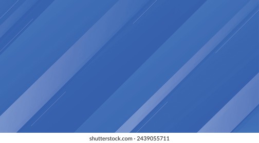 Fondo azul-azul abstracto con líneas. Plantilla web panorámica de tecnología - Ilustración vectorial