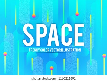 Abstract BlueGeometric Background. Trendy Color Gradient Design Template. Motion Space. Vector illustration