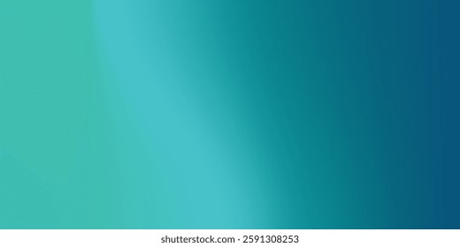 Abstract blue-green gradient studio room, abstract background pattern, walls and floor reflect neon modern