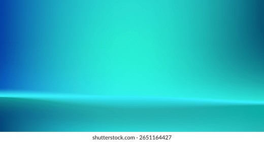 Abstractas sala de estudio degradado azul-verde, patrón de fondo abstracto, paredes y piso reflejan luces de neón, tonos oscuros y se siente velocidad arte moderno simple